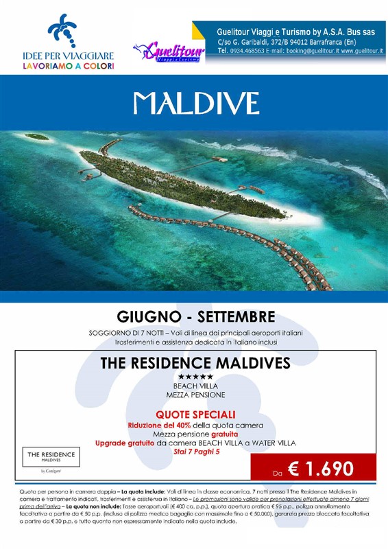 Maldive soggiorno di 7 notti - Trasferimenti ed assistenza in ... Maldive soggiorno di 7 notti - Trasferimenti ed assistenza in ...